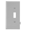 Wall Plate Mid Size Section End 1 gang  White ste1w 0