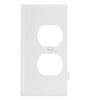 Wall Plate Mid Size Section End Duplex White ste8w 0