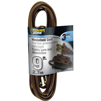 Extension Cord 16/2 Brown 9' OR670609 0