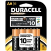 Battery Duracell AA   8Pk Mn15B8Ztss 0