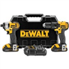 Drill Dewalt 20V Lit. Combo Kit Lithium Ion Compact Drill/Driver Impact Dck280C2 0