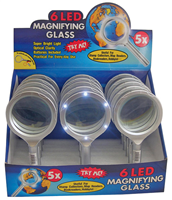 Magnifying Glass 6 Led 08-0260 0