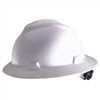 Safety Hard Hat White Full Brim W/Ratchet Suspension SWX00358 0