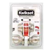 Deadbolt & Lockset Kwikset Polo Satin Nickel Knob & Single Cylinder Deadbolt 690P15Cpk2 0