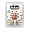 Deadbolt & Lockset Kwikset Polo Satin Nickel Knob & Single Cylinder Deadbolt 690P15Cpk2 0