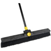 Broom Push with Handle 24" S Bulldozer W/Bracket Smooth Surfaces Quickie 00633 0