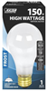 150-Watt*D*Dimmable Frost A21 Household Bulb Medium Base Incandescent 150A 0