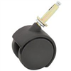 Floor Care Caster Stem Plastic Black 2-Wheel Swivel 1-5/8" JC-F02-PS 0
