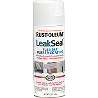 LeakSeal Flexible Rubber Coating Spray White 267970 0