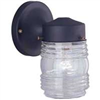 Light Fixture Exterior Wall Jelly Jar Black W15Bk01-33883L 0