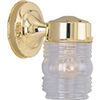 Light Fixture Exterior Wall Jelly Jar Brass 4402H-23L 0