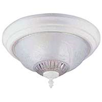 Light Fixture Ceiling White 13" Round Floral Shade F155Ww02-1068Ec3L 0