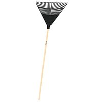 Leaf Rake Poly 22" 22 Tine Wood Handle 48" 34591 EP22OR/30458 Landscapers Select 0