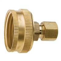 Brass Hose to Tube Adapter 3/4"Fhzx1/4" 757422-1204 0