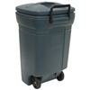 Trash Can 45Gal Plastic Wheeled TI0073 Green W/Snap Lid     1345 0