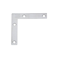 Corner Flat Brace 3X1/2" Stainless Steel N348-334 CD/2 0