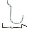 Peg Hook 1" Curved Zinc N180-024 0