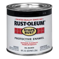 Paint Oil Base Enamel Satin Black Rust-Oleum 7777730 0