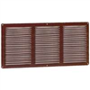 Under Eave Cornice Vent 8"X16"  Brown Louvered EAC16X8BR 0