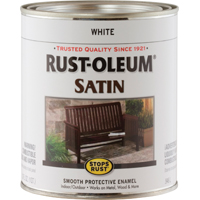 Paint Oil Base Enamel Satin White Rust-Oleum 7791502 0