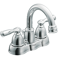 Faucet Moen Lavatory 2 Handle Chrome w/ Pop-Up Banbury Ws84913 0