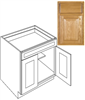 Kitchen Cabinet Country Oak Base 24" B24 Plywood Box 0
