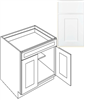 Kitchen Cabinet Luxor White Base 24" B24 Plywood Box 0