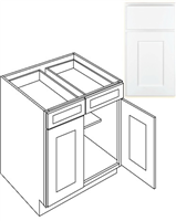 Kitchen Cabinet Luxor White Base 30" B30 Plywood Box 0
