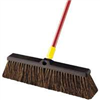 Broom Push w/ Handle 18" Bulldozer Rough Surfaces Quickie 00526 0