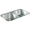 Sink Kitchen Stainless Steel 8" Double Bowl Undermount Rdu1831-7N/Fud800Bx 0