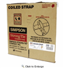 Simpson CS20 250' 20 ga Galvanized Coil Strap 0
