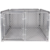 Chain Link Dog Kennel  6'WX8'LX4'H DKS16084 0