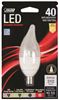 Bulb LED 40-Watt Dimmable Flame Tip E12 Base 2 Pack Feit BPCFC40/927CA/FIL 0